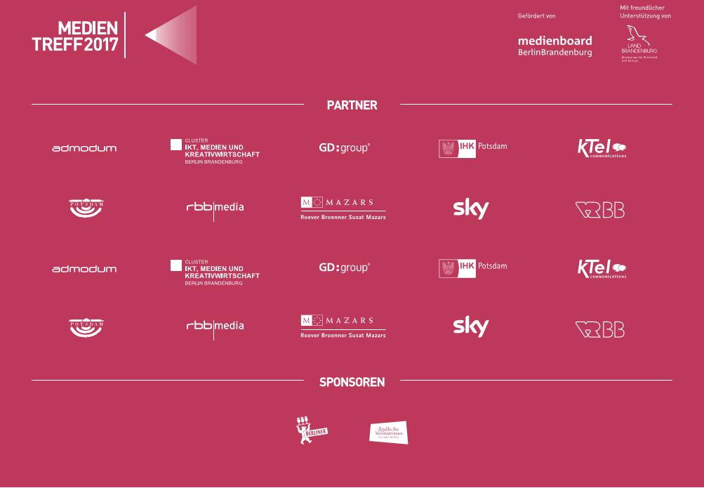 Medientreff 2017 Partner und Sponsorenwall