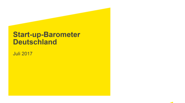 EY veröffentlicht Startup-Barometer