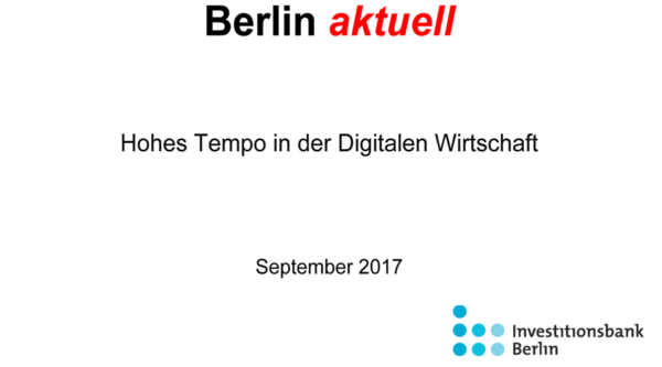 Hohes Tempo in der Digitalen Wirtschaft