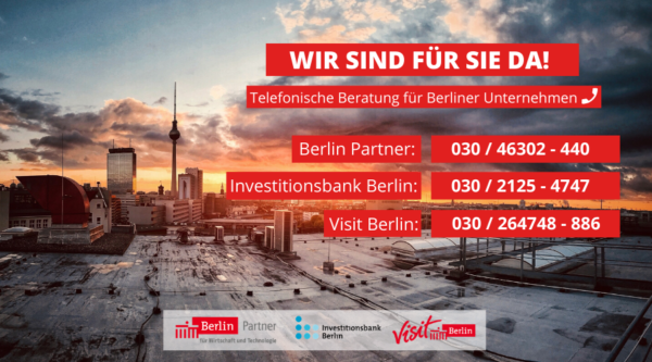 Berlin-Partner Hotline für Unternehmen