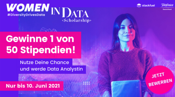 Telefónica Deutschland / O2 und StackFuel vergeben 50 „Women in Data“-Stipendien