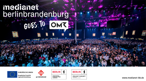 Berlin-Brandenburg joint booth at the OMR Festival 2022