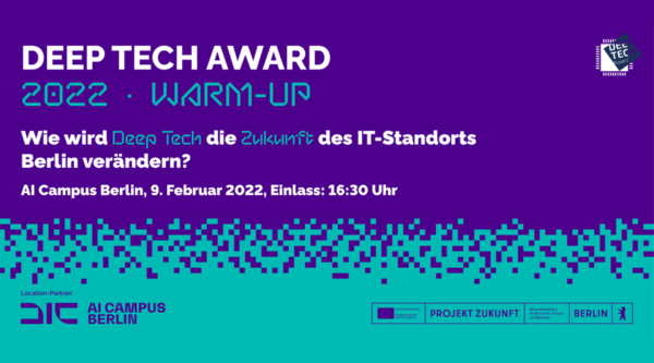 Eventkalender: Deep Tech Award 2022: Das Warm-up
