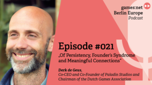 games:net Berlin Europe Podcast: Derk de Geus