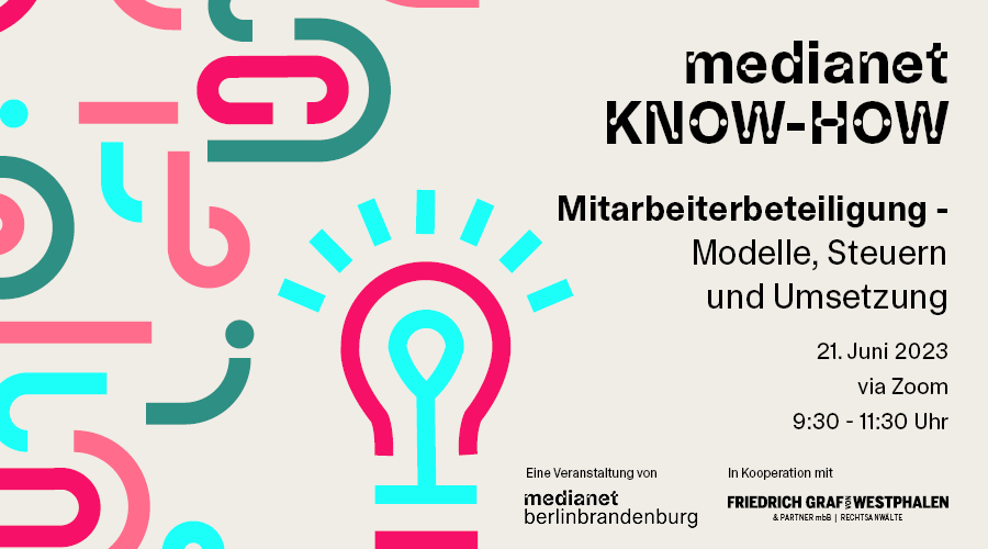 medianet KNOW-HOW “Mitarbeiterbeteiligung – Modelle, Steuern und Umsetzung”