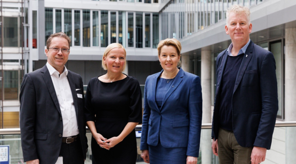 Franziska Giffey, Senatorin für Wirtschaft, Energie und Betriebe, zu Gast beim “Politischen Morgen”