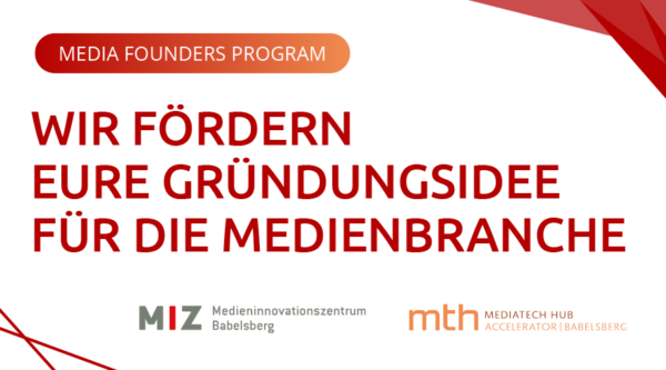 Bewirb dich für das Media Founders Program & mach deinen Unternehmenstraum zur Realität