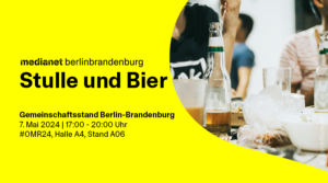 “Stulle und Bier”: Standempfang auf dem OMR Festival 2024
